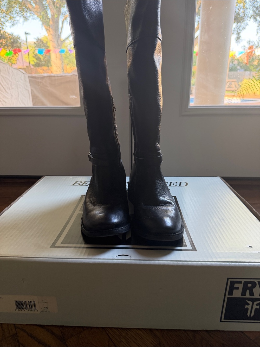 Frye Women's Black Leather Over-the-Knee Boots